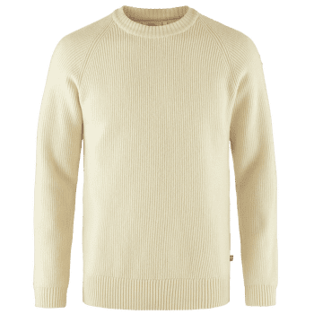 Sweter Fjällräven Övik Rib Sweater Men Chalk White