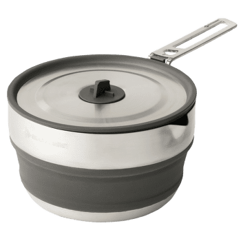 Garnek Sea to Summit Detour Stainless Steel Collapsible Pouring Pot - 1.8L Beluga Black