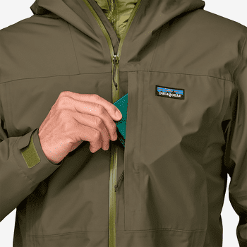 Bunda Patagonia Boulder Fork Rain Jacket Men Blue Sage
