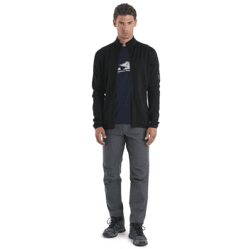 Bluza Icebreaker Merino 560 Realfleece™ Elemental LS Zip Men Black