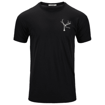 Koszulka z krótkim rękawem Aclima LightWool Tee Print Horn Men Jet Black