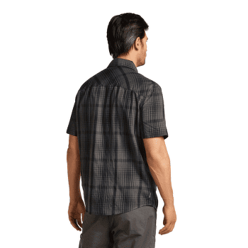 Koszulka z krótkim rękawem Icebreaker Merino 125 Cool-Lite™ Steveston SS Shirt Plaid Men DK LODEN/BITTERSWEET/P