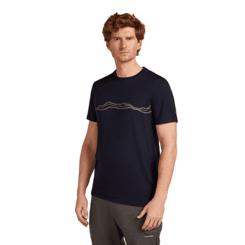 Koszulka z krótkim rękawem Icebreaker Merino 150 Tech Lite SS Tee Mountain Pulse Men Midnight Navy