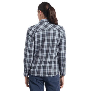 Koszula z długim rękawem La Sportiva RAMBLER LINED FLANNEL SHIRT WOMEN Night Sky/Chalk