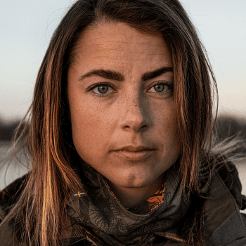 Szalik Fjällräven Lappland Neck Gaiter Green Camo-Orange Multi Camo