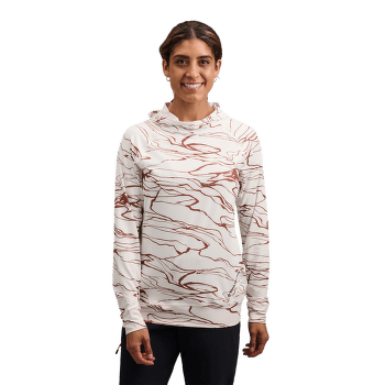 Bluza Black Diamond LS Alpenglow Hoody Women Relief-Meadow Rose-Fig