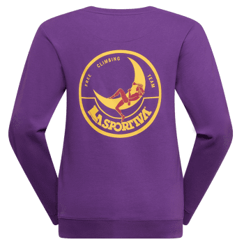 Koszulka z długim rękawem La Sportiva Climbing on the Moon Sweatshirt Women Viola/Giallo