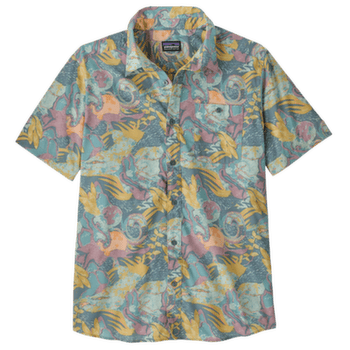 Koszulka z krótkim rękawem Patagonia Go To Shirt Men Moon Tripper: Blue Sage