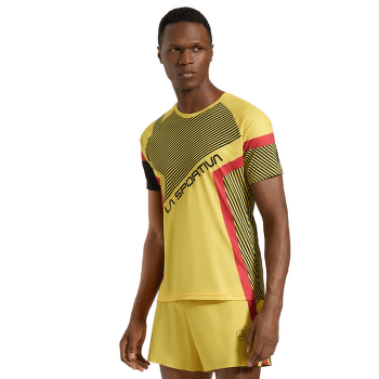 Koszulka z krótkim rękawem La Sportiva FLOW T-SHIRT Men Black/Yellow