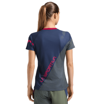 Koszulka z krótkim rękawem La Sportiva FLOW T-SHIRT Women Malibu Blue/Hibiscus