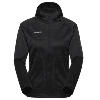 Bluza Mammut CRAG ML HOODED JACKET WOMEN black 0001