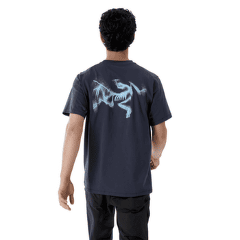 Koszulka z krótkim rękawem Arcteryx Kragg SL Cotton Blurred Bird SS Men Black Sapphire