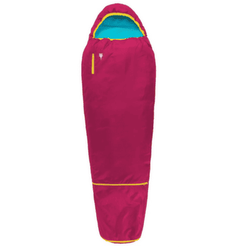 Śpiwór Grüezi bag Kids Grow Colorful Raspberry Red Raspberry Red