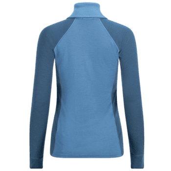 Koszulka z długim rękawem Aclima WarmWool Polo Women Blue Fusion/Midnight Navy