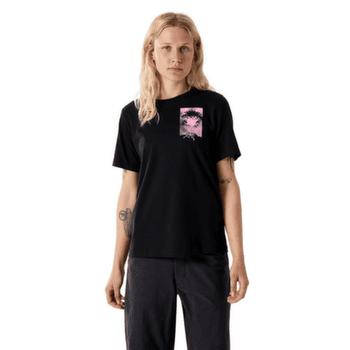 Koszulka z krótkim rękawem Arcteryx Krag SL Cotton Superbloom Crew SS Women Black