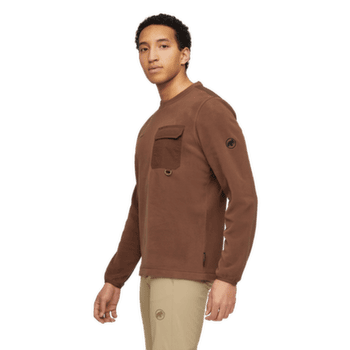 Bluza Mammut Moonstone Light ML Hybrid Crew Neck oatmeal-soil