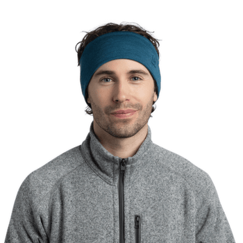 Opaska na głowę Buff MERINO WIDE HEADBAND SOLID SOLID BLACK