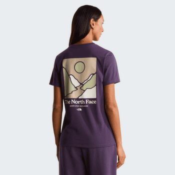 Koszulka z krótkim rękawem The North Face MONTE REGULAR SHORT SLEEVE TEE-GRAPHIC WOMEN WHITE DUNE