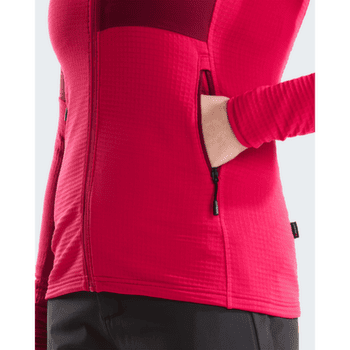 Bluza The North Face POLARTEC POWERGRID STORMCAP JACKET WOMEN S69 LALI GURAN/BURGUNDY CRUSH