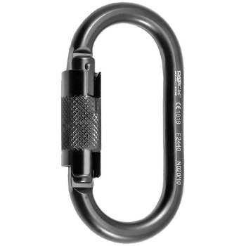 Karabinek wspinaczkowy Rock Empire Steel O KL 2T Black