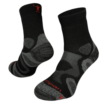 Skarpety Northman Trekking Mid Merino Černá/Šedá