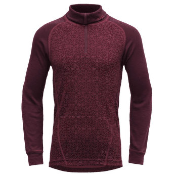 Koszulka z długim rękawem Devold Duo Active Junior Zip Neck PORT