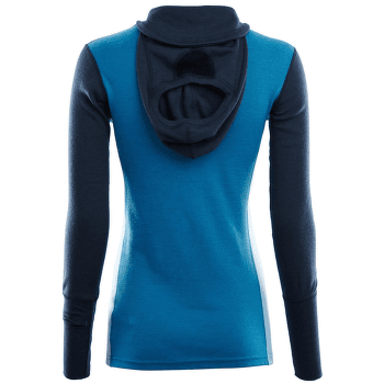 Bluza Aclima WarmWool Hood Sweater W/Zip Women Navy Blazer / Blue Sapphire / Azure Blue