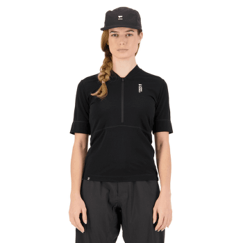 Koszulka z krótkim rękawem Mons Royale Cadence Half Zip Women Black
