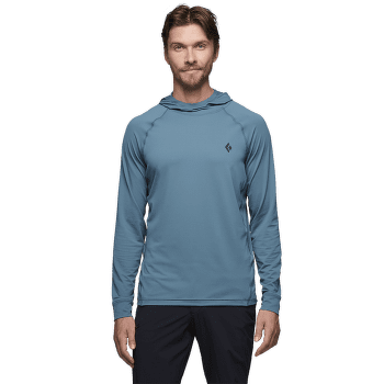 Triko s dlouhým rukávem Black Diamond LS Alpenglow Hoody Men Relief-Fog Blue-Midnight Blue