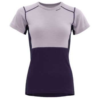 Koszulka z krótkim rękawem Devold Lauparen Merino 190 T-Shirt Women 167B ORCHID/LILAC/INK