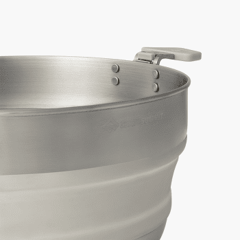 Garnek Sea to Summit Detour Stainless Steel Collapsible Pot - 5L Moonstruck Grey