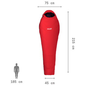 Śpiwór Millet BAIKAL 1500 ROUGE A14