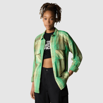 Koszula z długim rękawem The North Face SET UP CAMP FLANNEL Women OPTIC EMERALD TESSELLATION MEDIUM PLAID