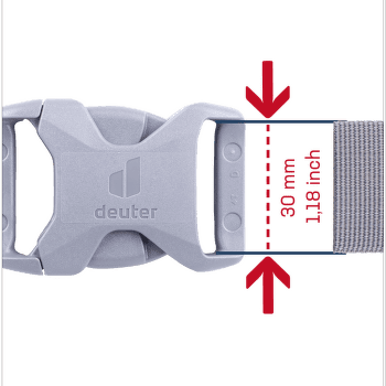 Sprzączka deuter Buckle 30S HI/TR/AL Black