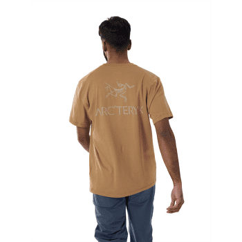 Koszulka z krótkim rękawem Arcteryx Kragg SL Cotton Bird Word SS Men Alpine Blue / Stone Red