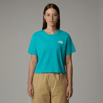Koszulka z krótkim rękawem The North Face SIMPLE DOME CROPPED SLIM TEE Women 0YI VIRTUAL BLUE