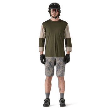 Koszulka z krótkim rękawem Patagonia Merino 3/4 Sleeve Bike Jersey Men Black