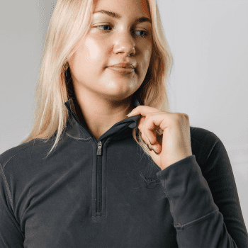 Bluza Fjällräven Skare Half Zip Women Dark Grey 030