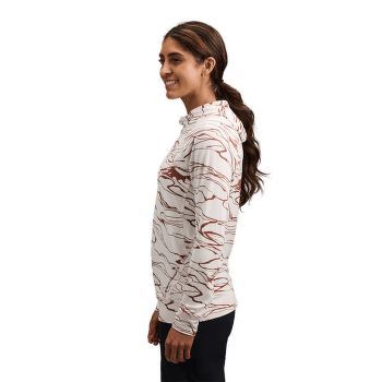 Bluza Black Diamond LS Alpenglow Hoody Women Relief-Meadow Rose-Fig