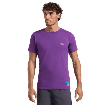 Koszulka z krótkim rękawem La Sportiva Climbing on the Moon T-Shirt Men Viola/Giallo