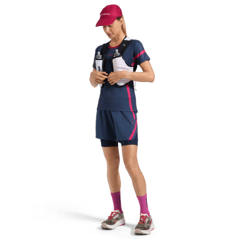 Koszulka z krótkim rękawem La Sportiva FLOW T-SHIRT Women Malibu Blue/Hibiscus