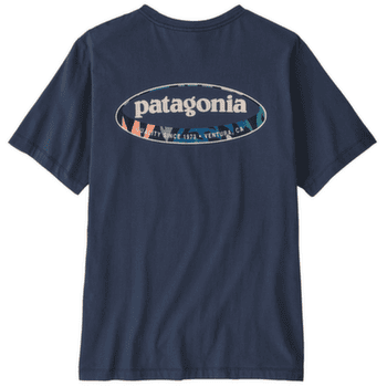 Koszulka z krótkim rękawem Patagonia ’95 Oval Logo T-Shirt Men New Navy: Kaleido