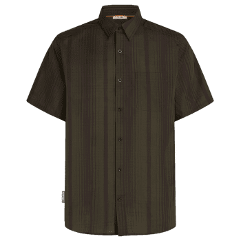 Koszulka z krótkim rękawem Icebreaker Merino 125 Cool-Lite™ Steveston SS Shirt Plaid Men DK LODEN/BITTERSWEET/P