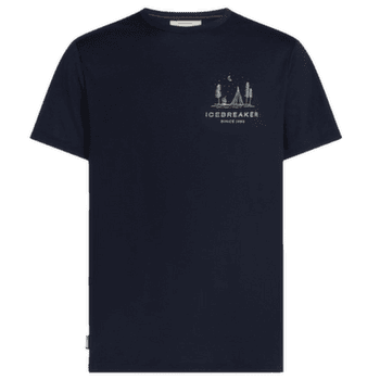 Koszulka z krótkim rękawem Icebreaker Merino 150 Tech Lite SS Tee IB Wordmark Men Midnight Navy