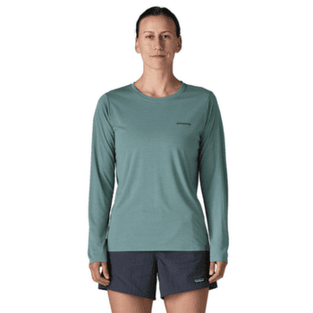 Koszulka z długim rękawem Patagonia Long-Sleeved Cap Cool Daily Shirt  - Boardshort Logo Women Dyno White