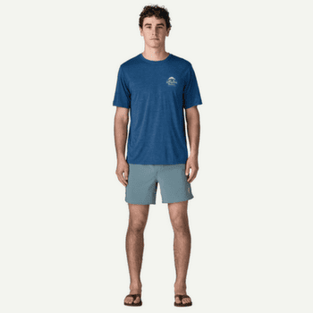 Koszulka z krótkim rękawem Patagonia Cap Cool Daily Shirt - Great Waves Men Dyno White