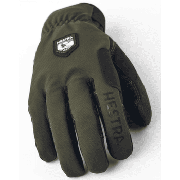 Rękawice Hestra Ergo Grip Wool Touring - 5 finger Dark forest / Black