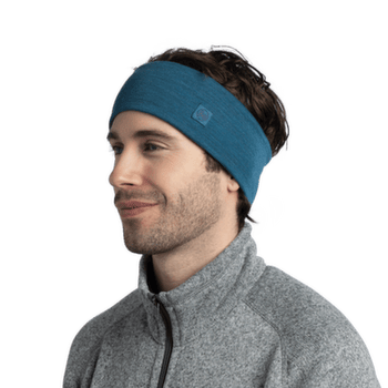 Opaska na głowę Buff MERINO WIDE HEADBAND SOLID SOLID BLACK