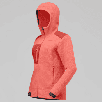 Kurtka Norrona trollveggen warm3 Zip Hood Women Deep Sea Coral/Baked Apple