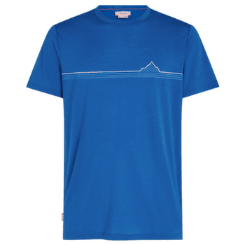 Koszulka z krótkim rękawem Icebreaker Merino 150 Tech Lite SS Tee Range Stripes Men LAZURITE